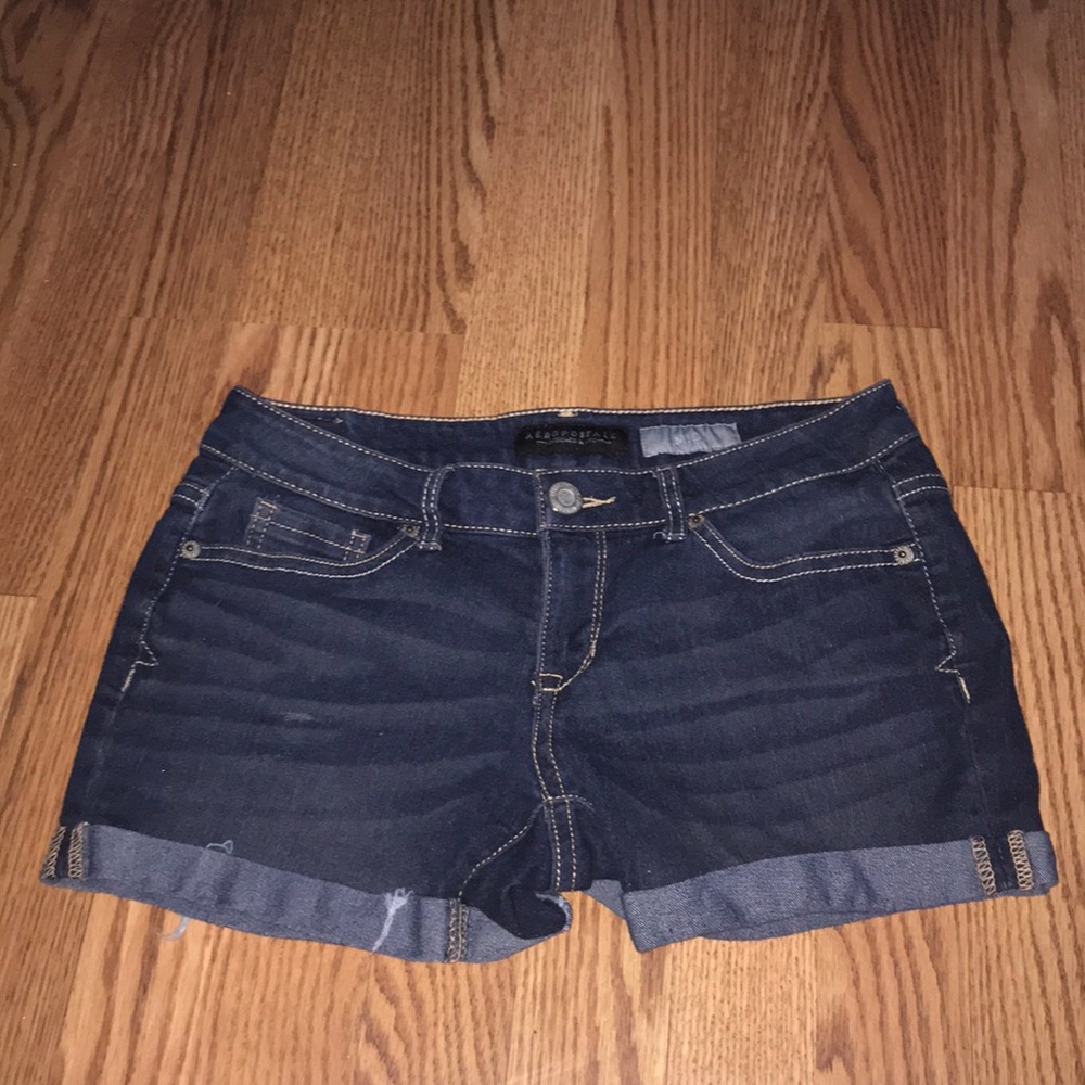 Dark wash denim shorts! Aeropostale!